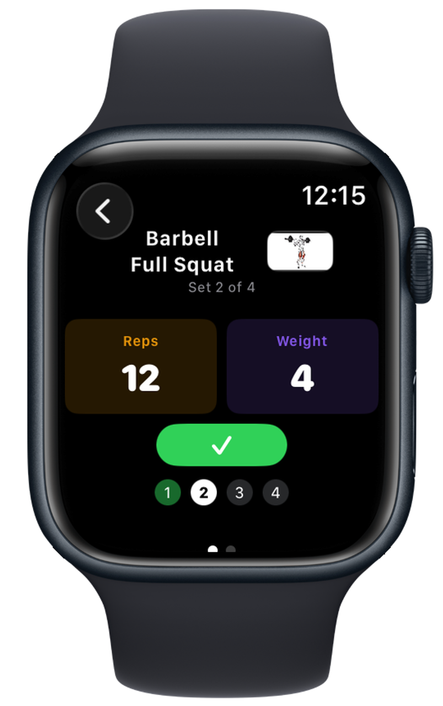 Liftory on Apple Watch: log reps and weight set by set